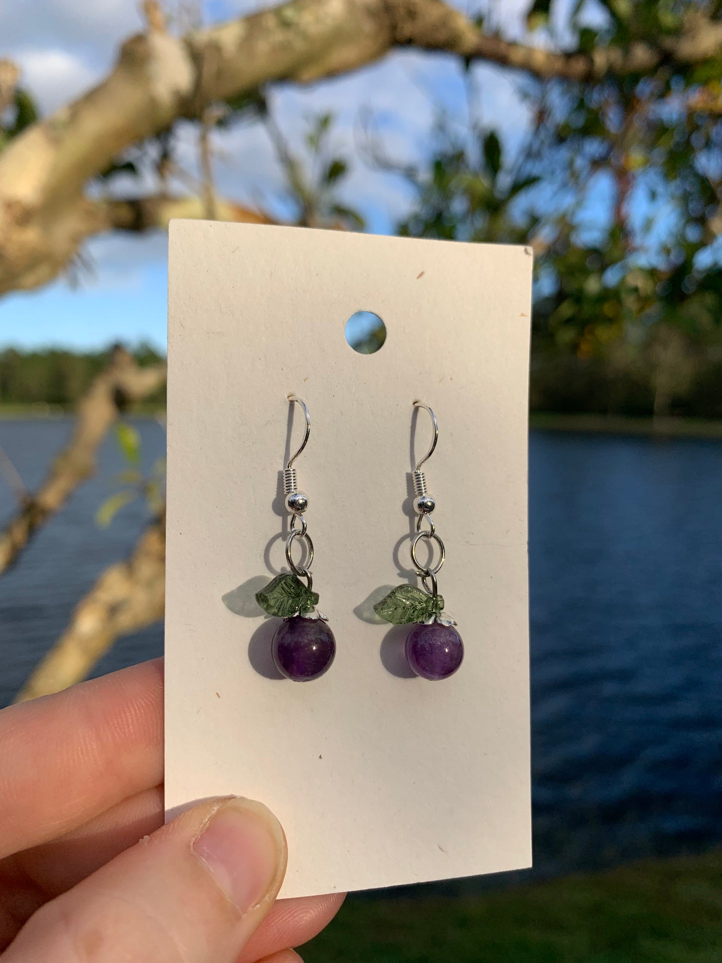 Amethyst Berry Earrings