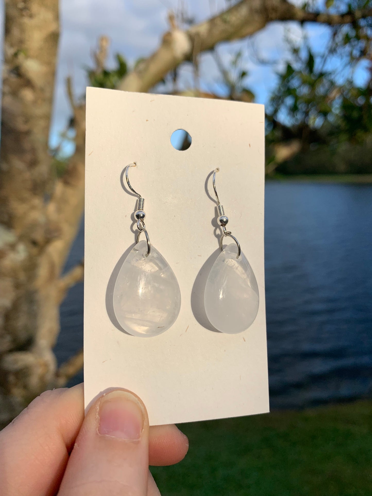 Clear Quartz Earrings