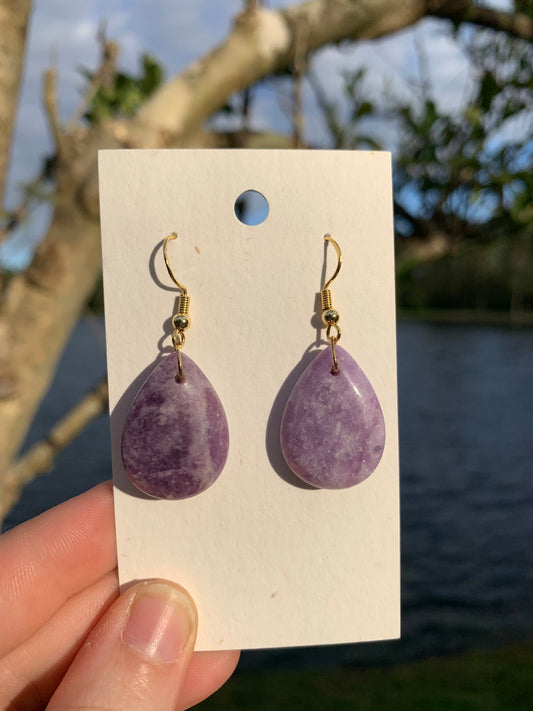 Lepidolite Earrings