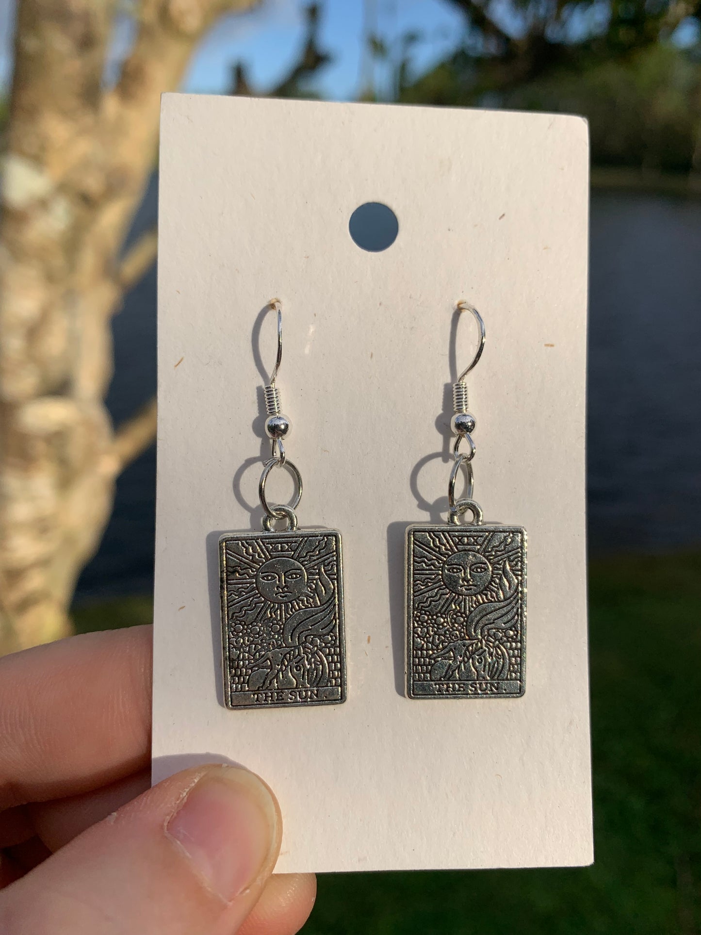 “The Sun” Tarot Card Earrings