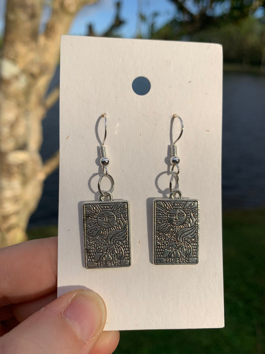 “The Sun” Tarot Card Earrings