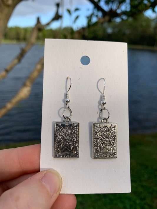 “The Lovers” Tarot Card Earrings