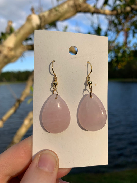 Rose Quartz Earrings