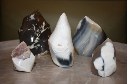 Orca Agate Flames