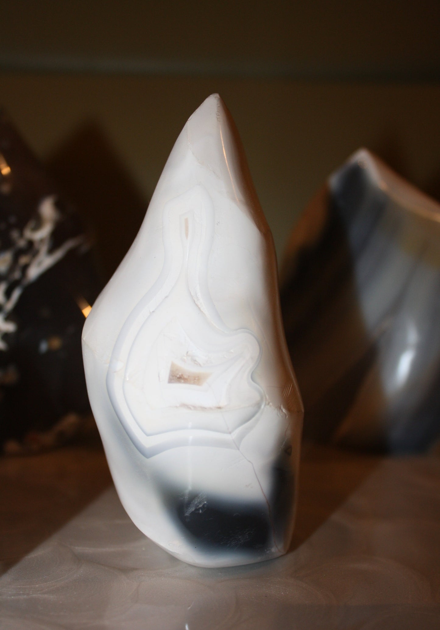 Orca Agate Flames